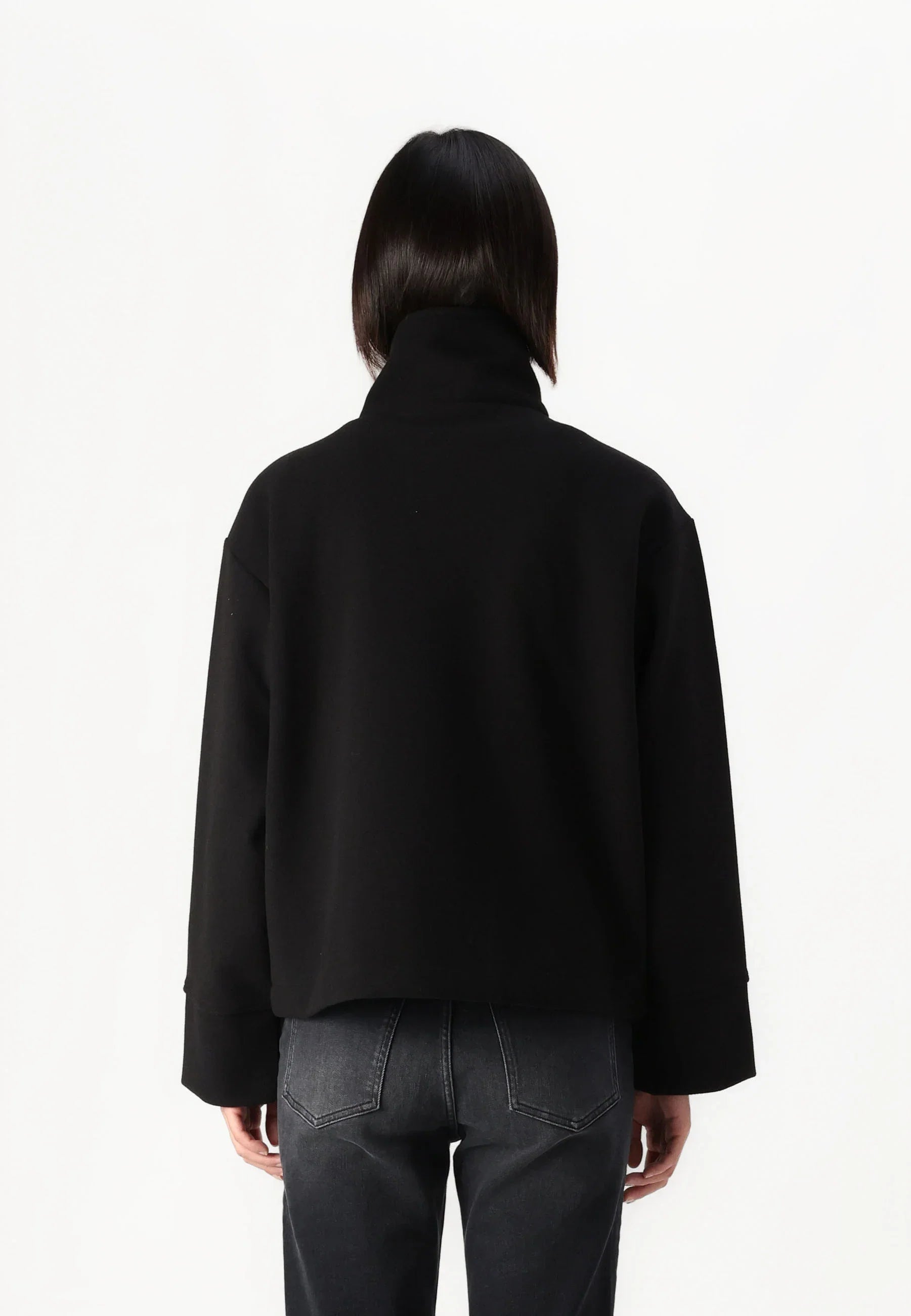 Short Felt Trench Coat