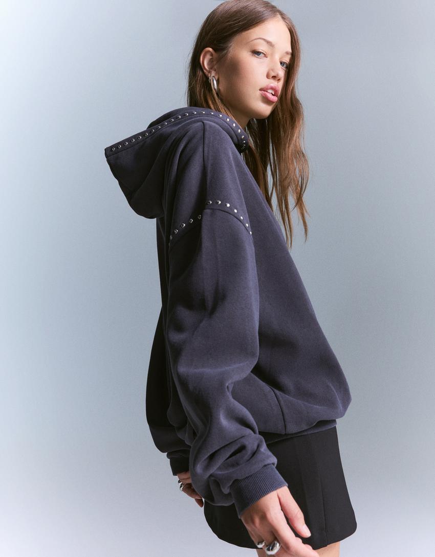 The Studded Detail Hoodie