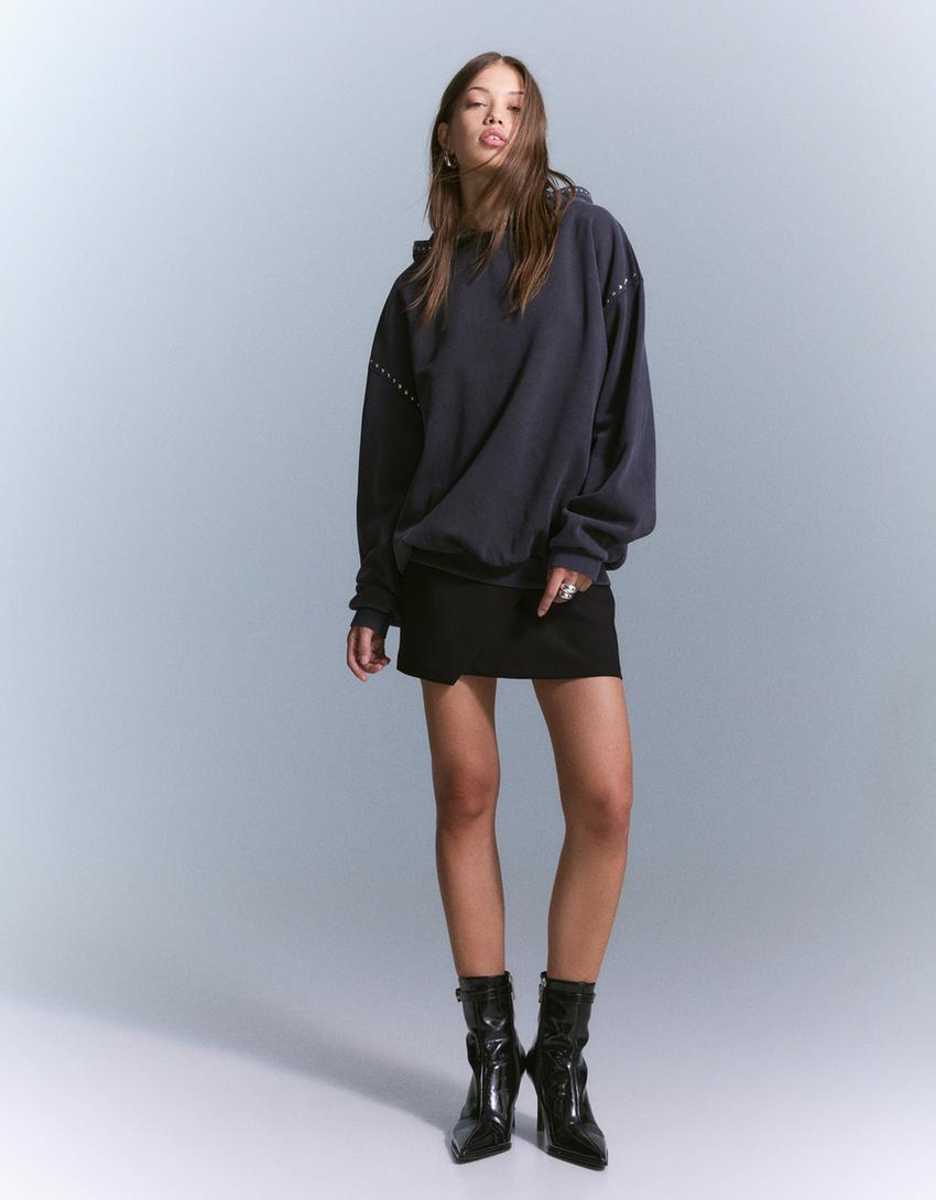 The Studded Detail Hoodie