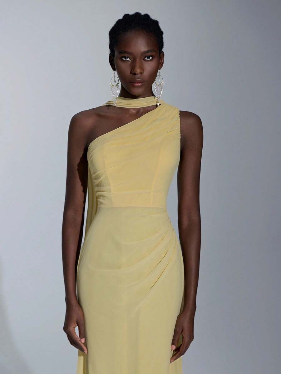 SELENA | ONE-SHOULDER BODYCON DRESS