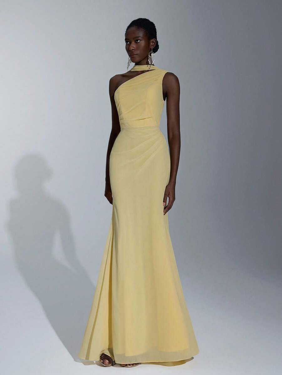 SELENA | ONE-SHOULDER BODYCON DRESS