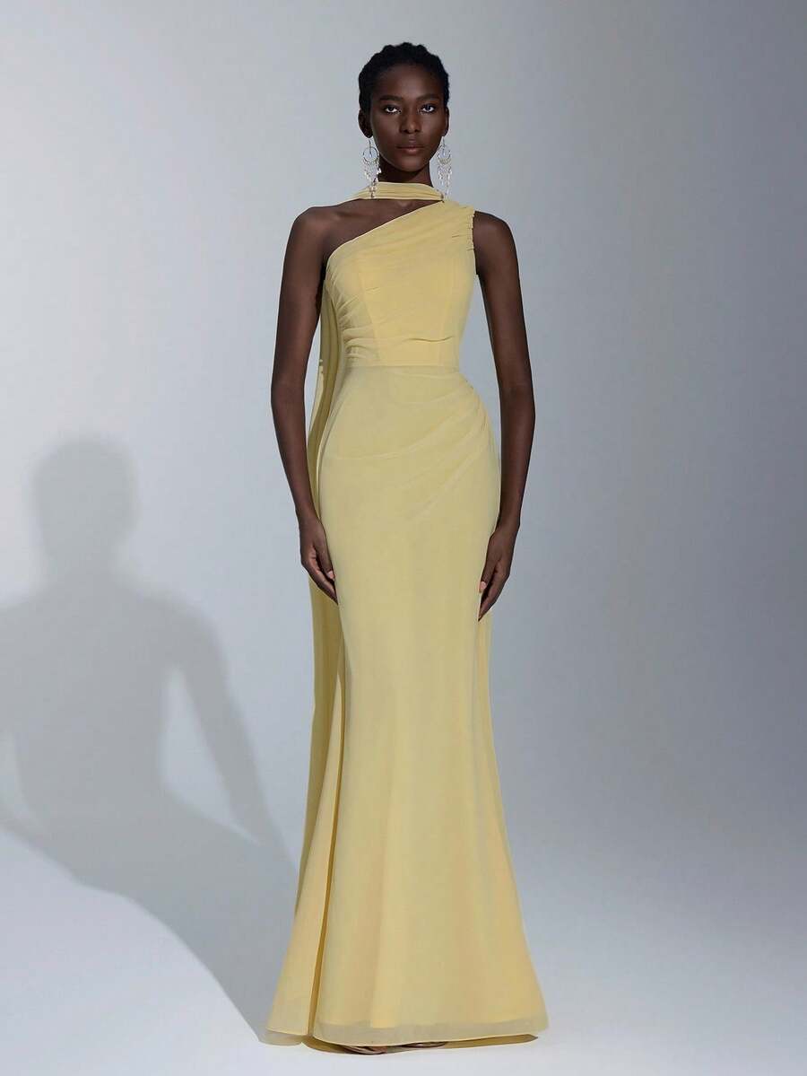 SELENA | ONE-SHOULDER BODYCON DRESS