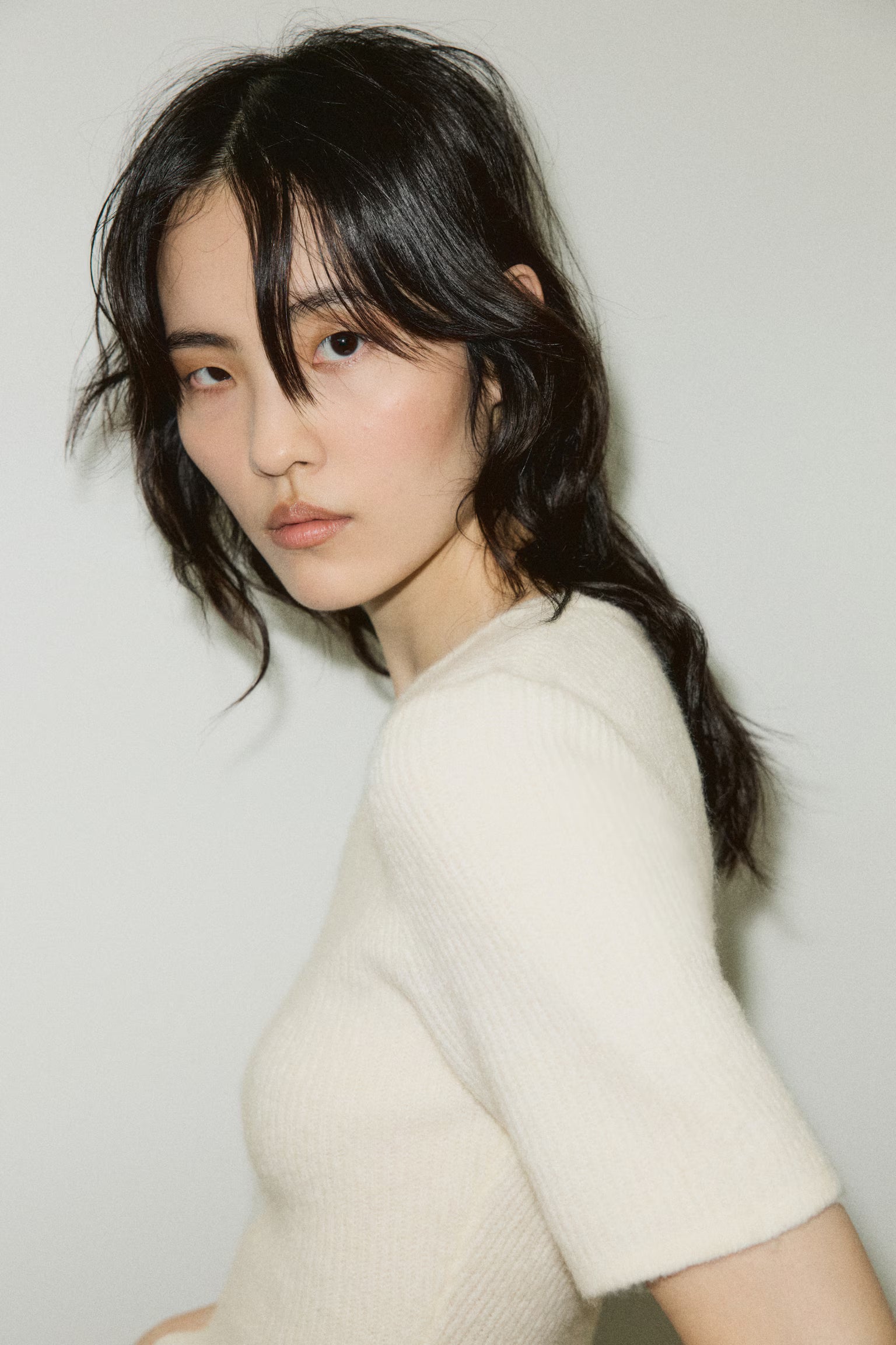 Jenny Rib-Knit Peplum Top