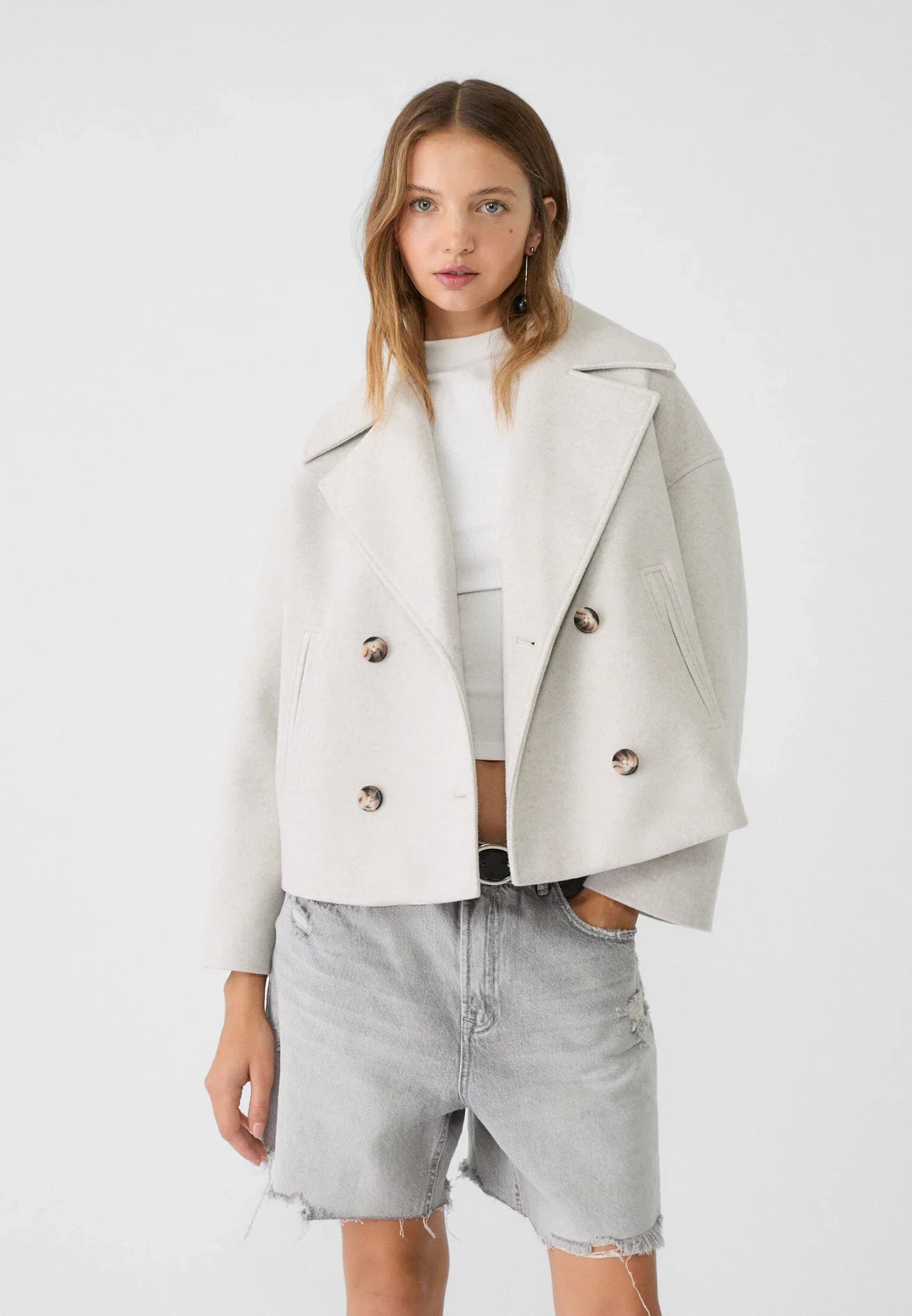 Olivia - Chique Double Breasted Cropped Jacket