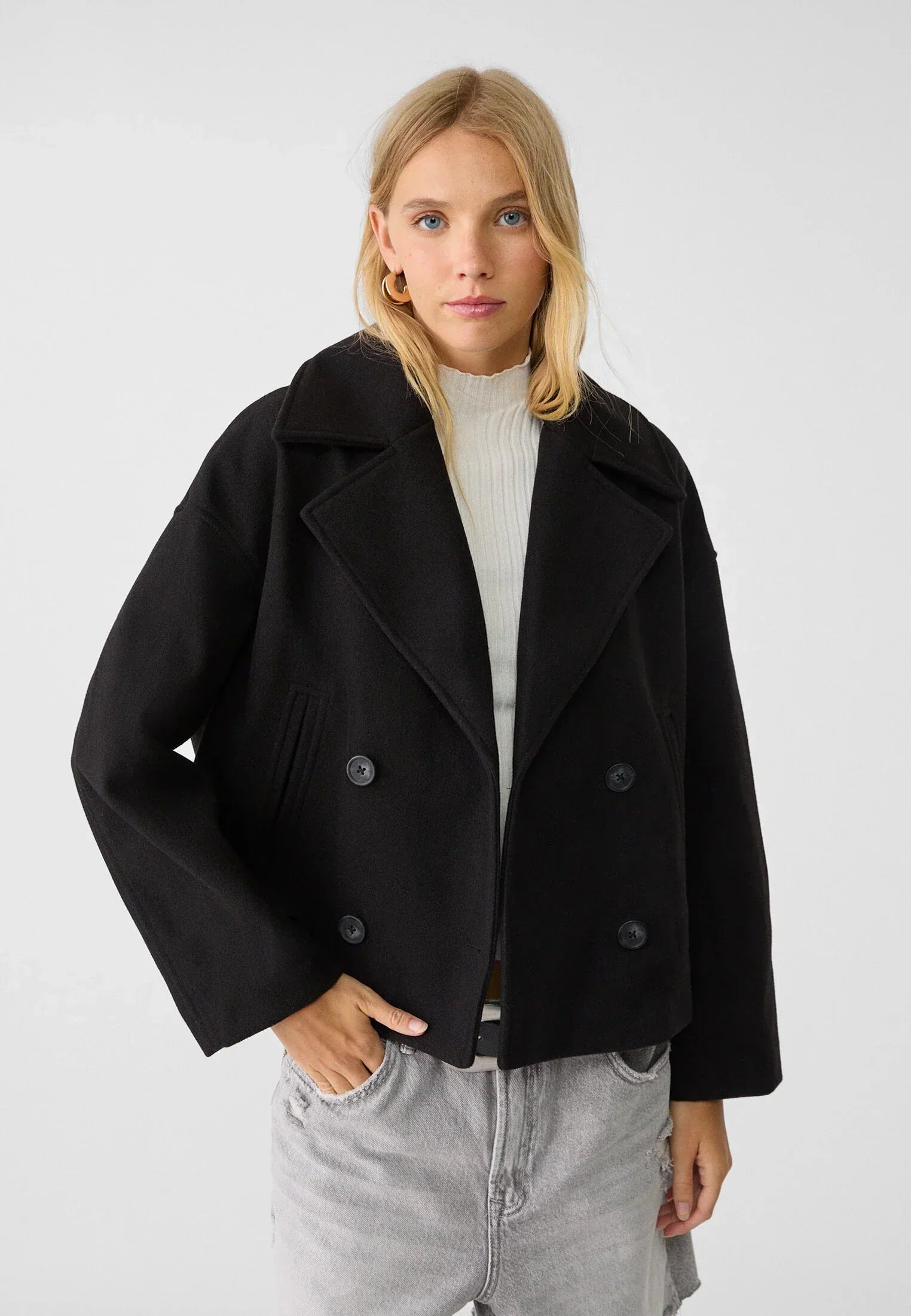 Olivia - Chique Double Breasted Cropped Jacket