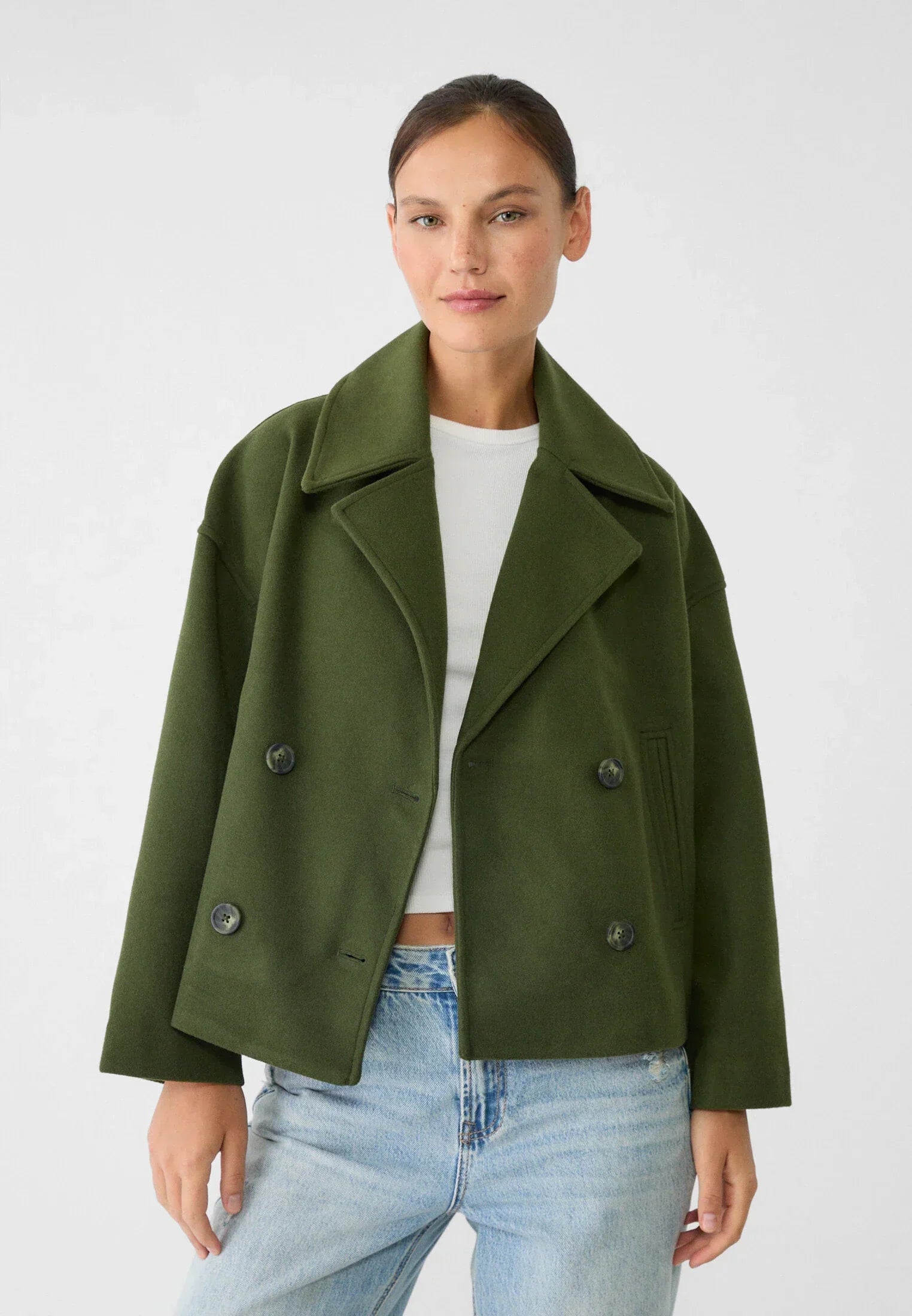 Olivia - Chique Double Breasted Cropped Jacket