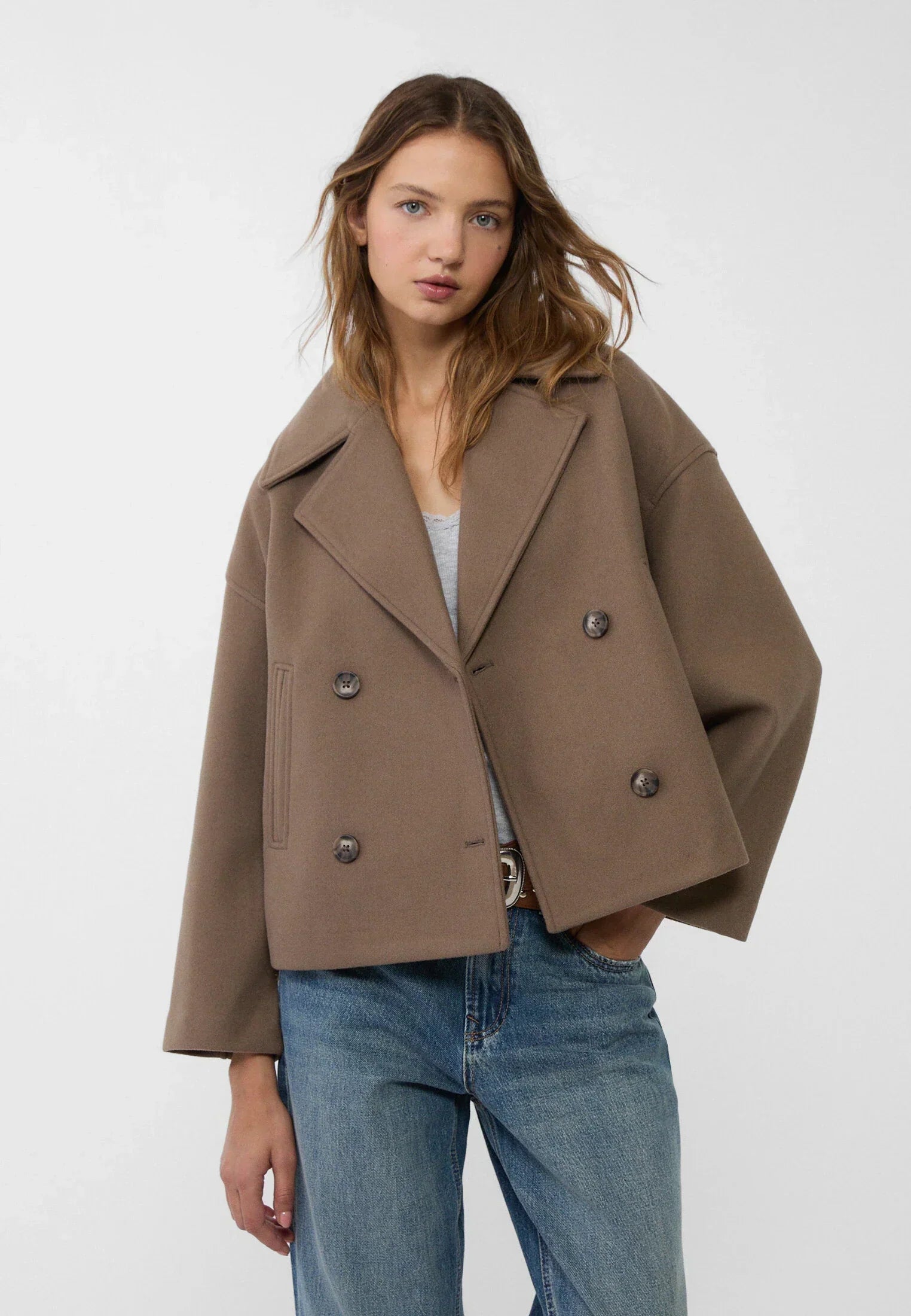 Olivia - Chique Double Breasted Cropped Jacket