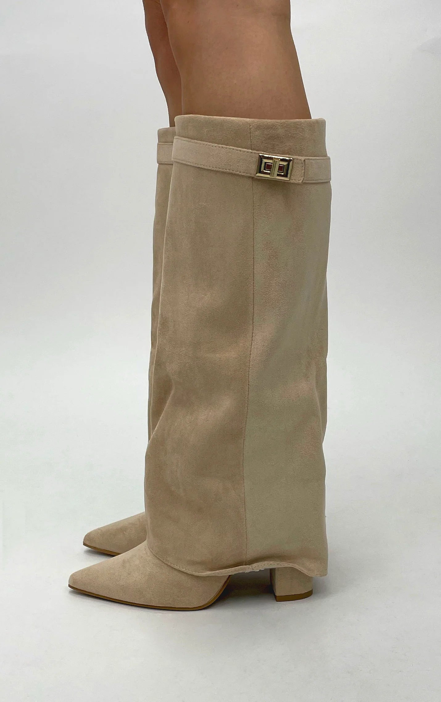 Suede Shark Boots