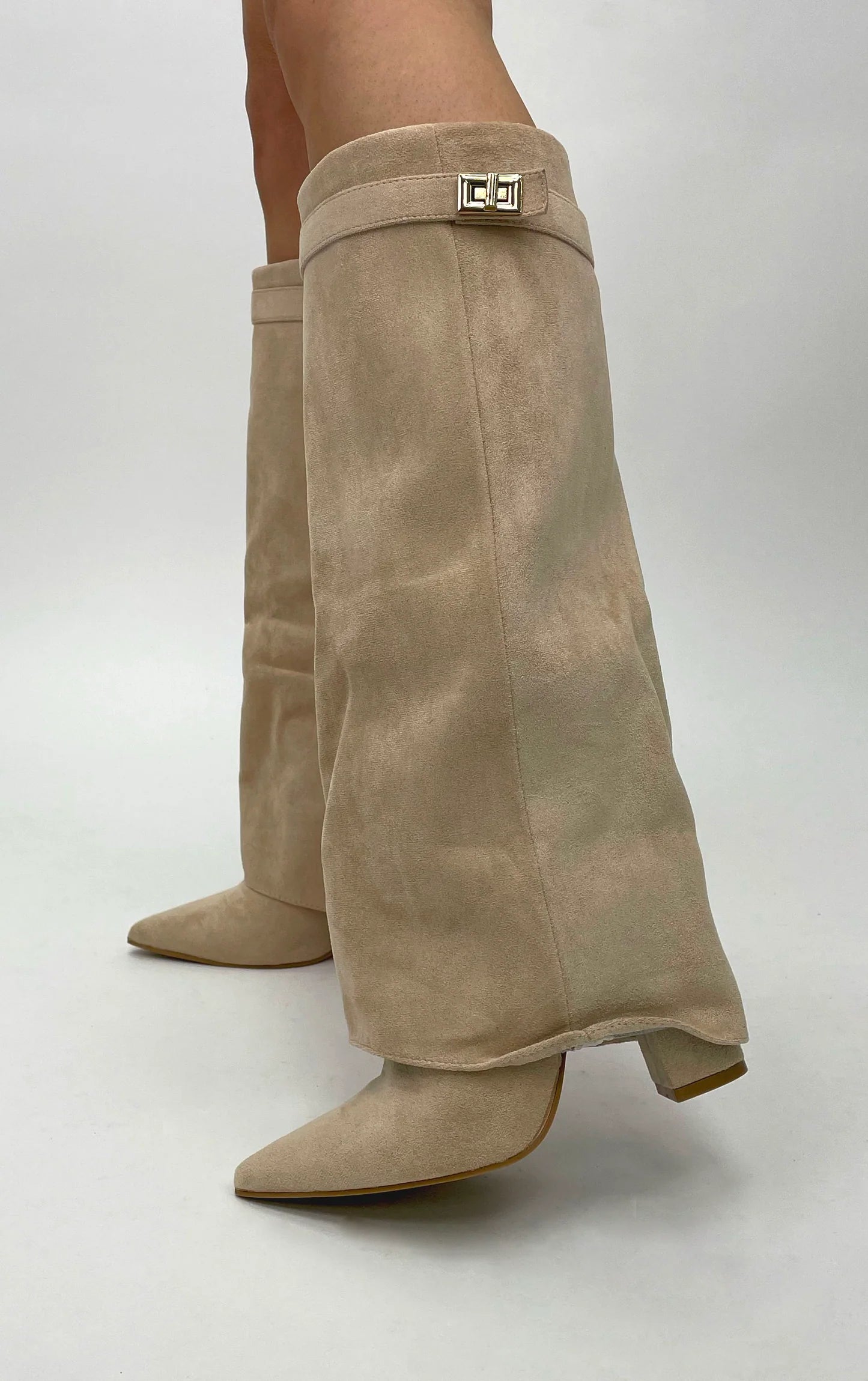 Suede Shark Boots