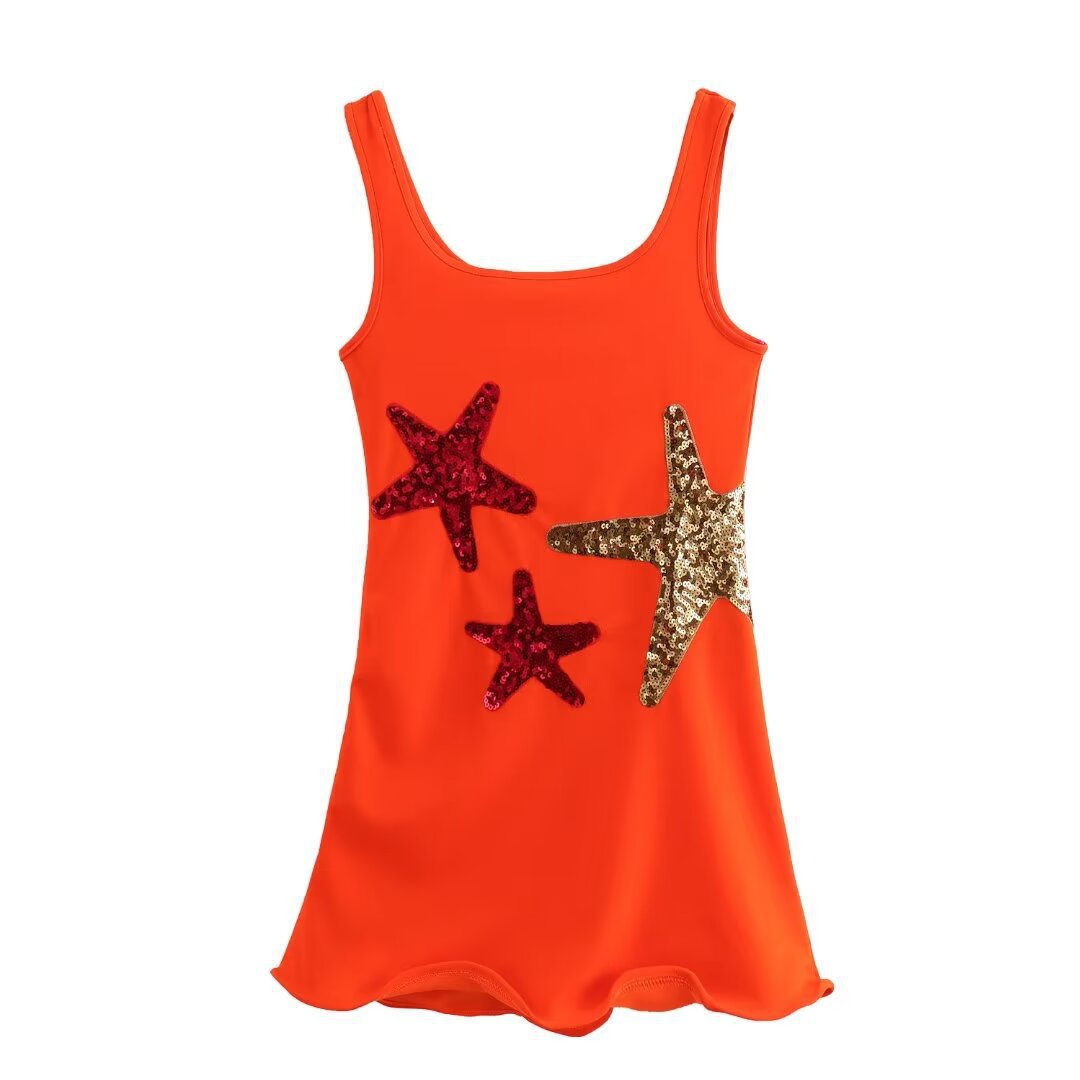 Starfish Mini Dress in Jersey