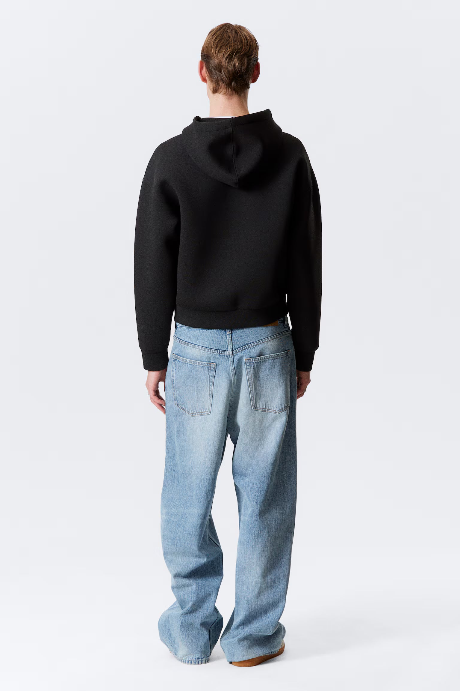 SYLVIA | BLACK ZIP UP HOODIE