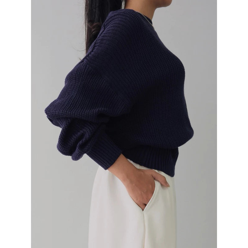Issa | Puffy Sleeve Knit Sweater