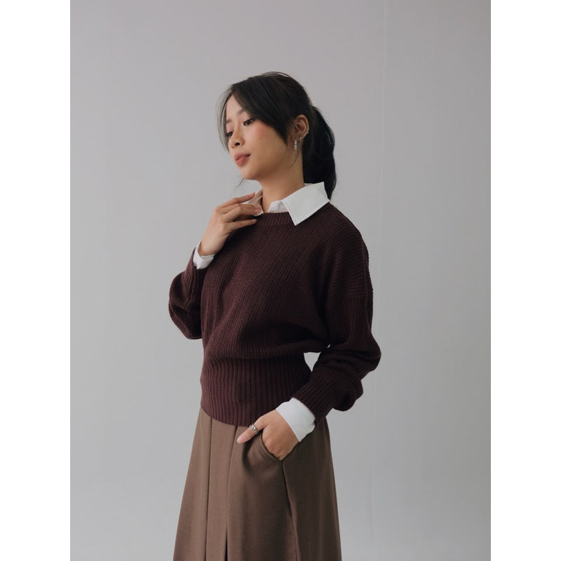 Issa | Puffy Sleeve Knit Sweater