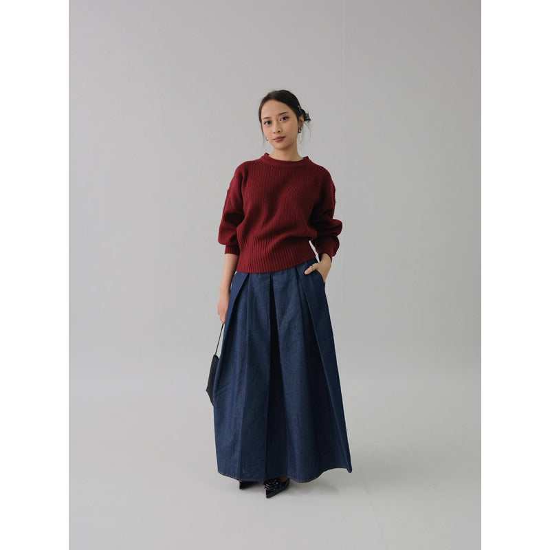 Issa | Puffy Sleeve Knit Sweater
