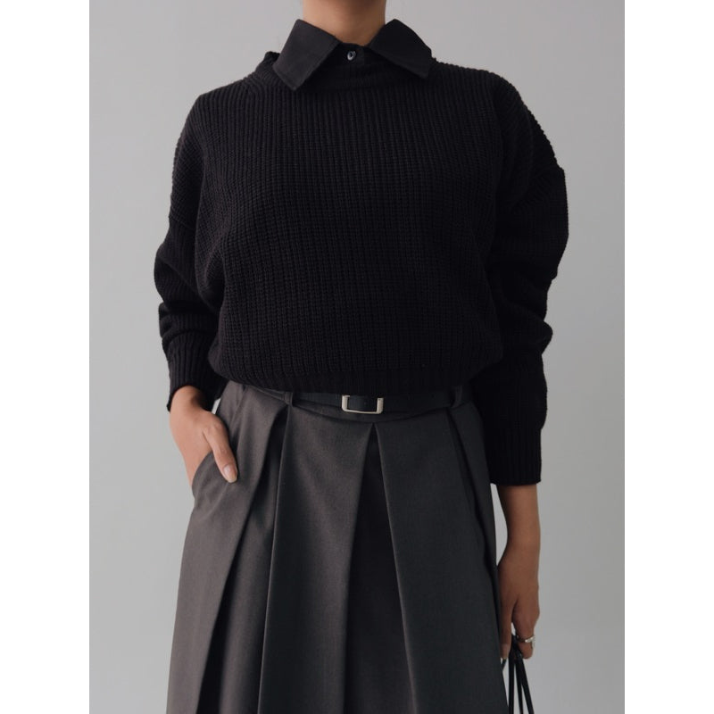 Issa | Puffy Sleeve Knit Sweater