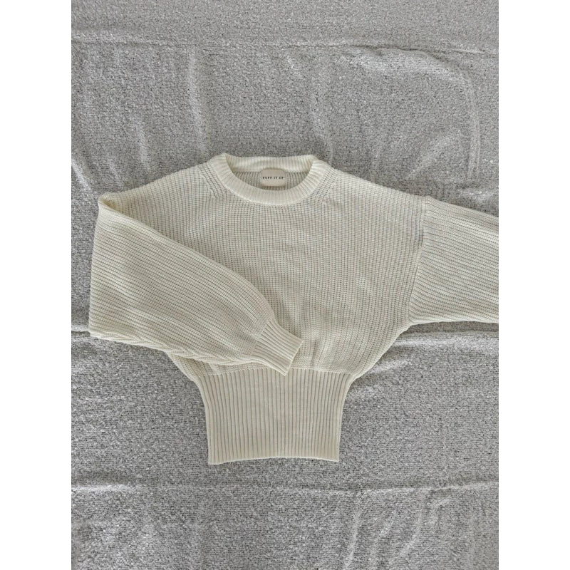 Issa | Puffy Sleeve Knit Sweater