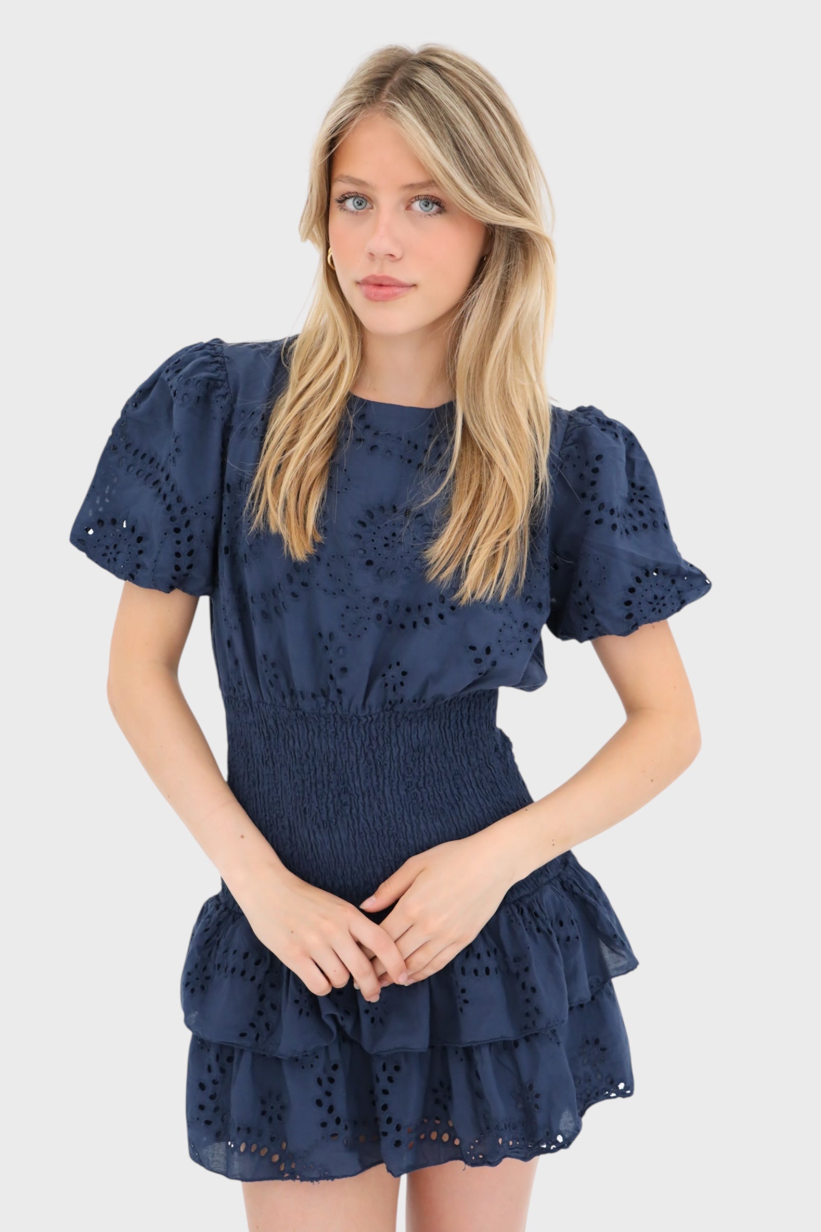 "Poppy" dress navy