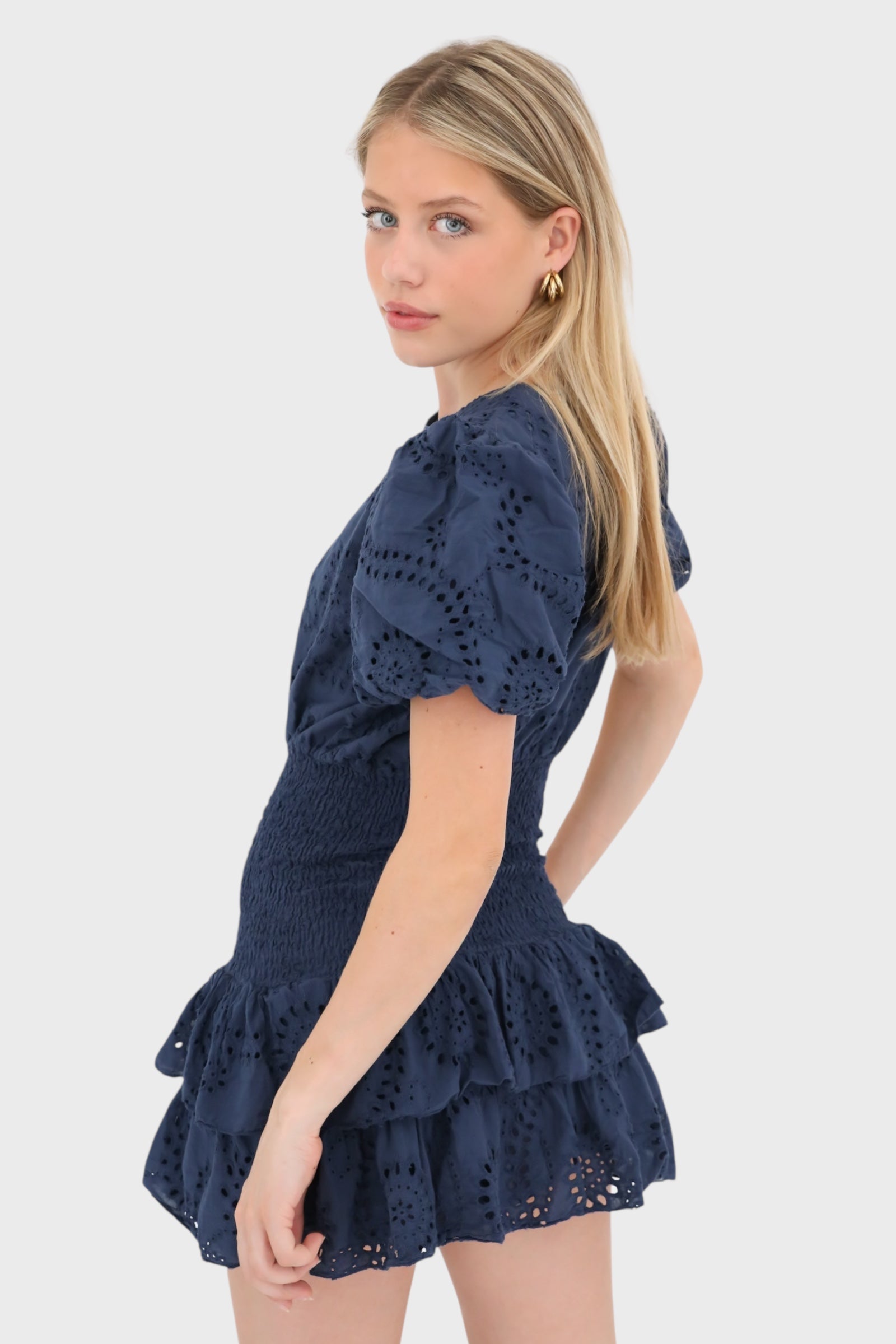 "Poppy" dress navy