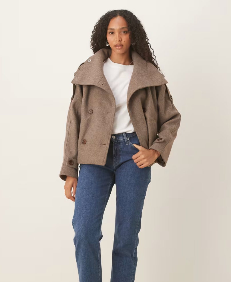 Formal Cropped Trench Coat