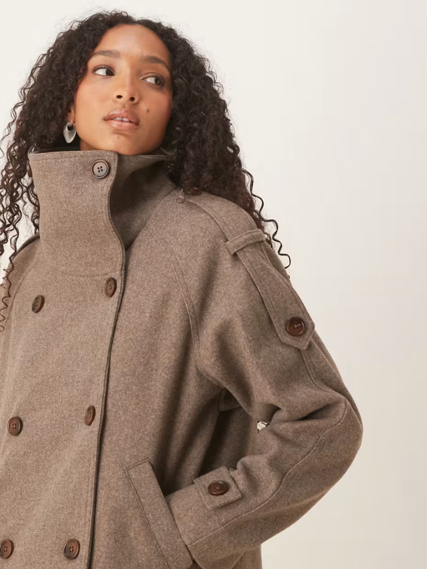 Formal Cropped Trench Coat