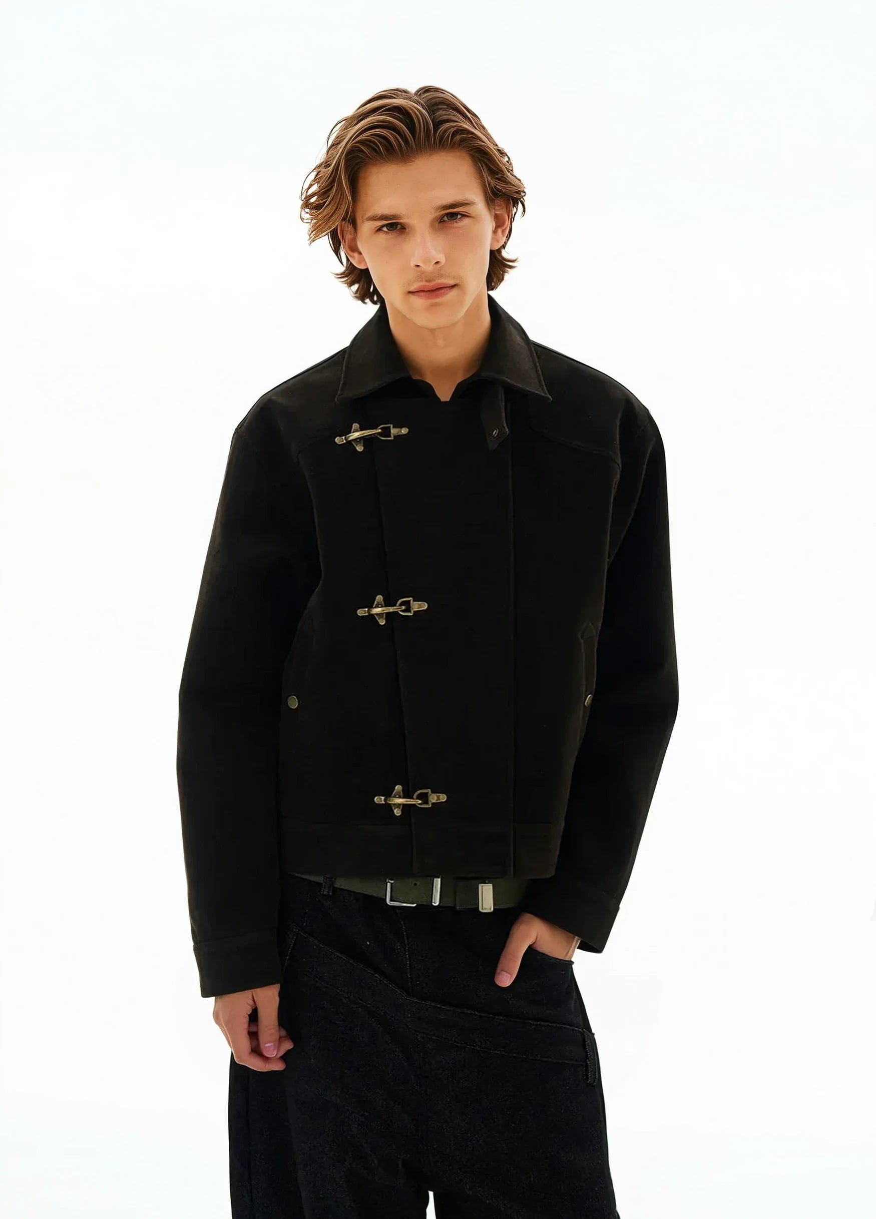 Asymmetric Suede Jacket